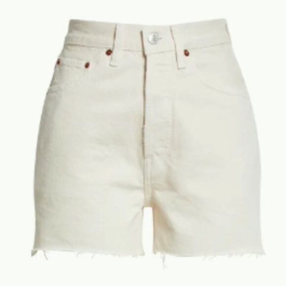 Re/Done Pants - Re/Done '50s Cutoff High Waist Denim Shorts